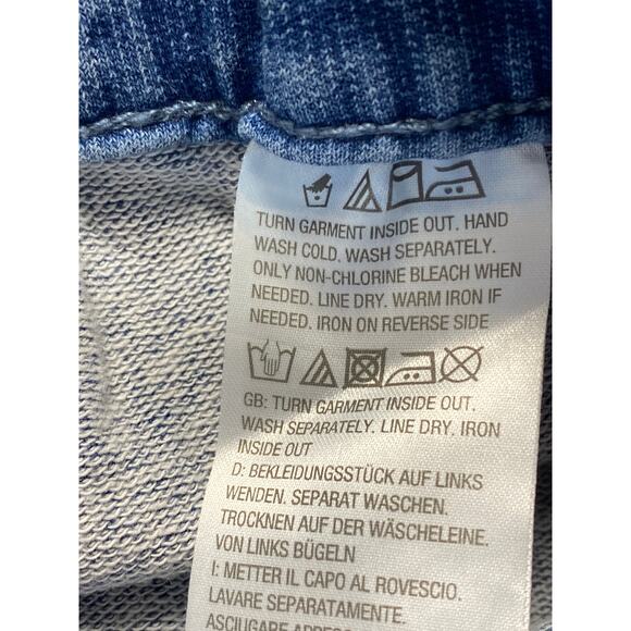 Quacker Factory Floral Embroidered Rhinestone Hem Pull On Jeans Size L Mcbling - Picture 5 of 8